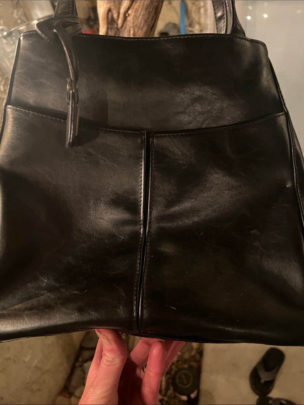 Liz Claiborne Black leather purse